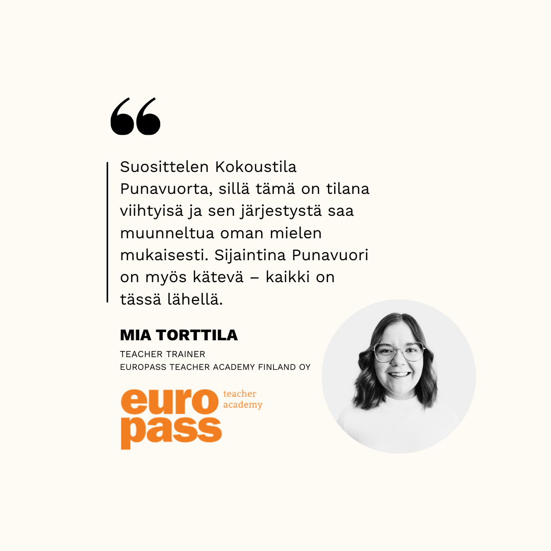Europass Teacher Academy Kokoustila Punavuoressa